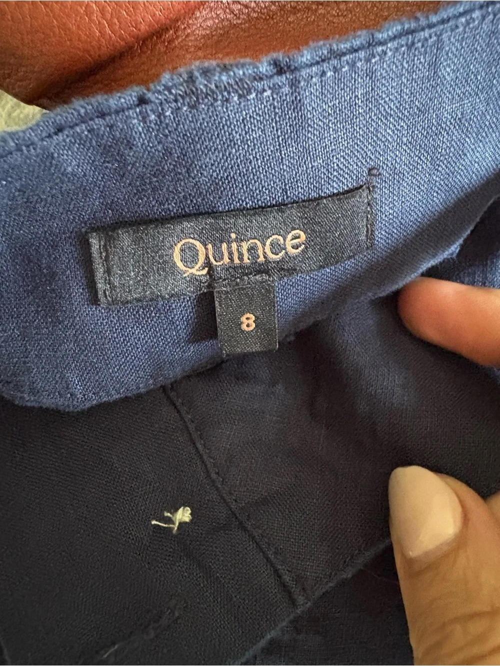 Quince 100% European Linen Patch Pocket Wide Leg Pants